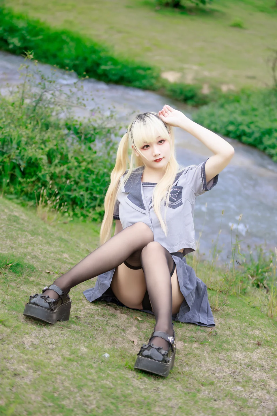 阿雪雪 - No.024 湿地JK [78P-1.77GB] tg@simisebaisi 【丝足阁】013.webp